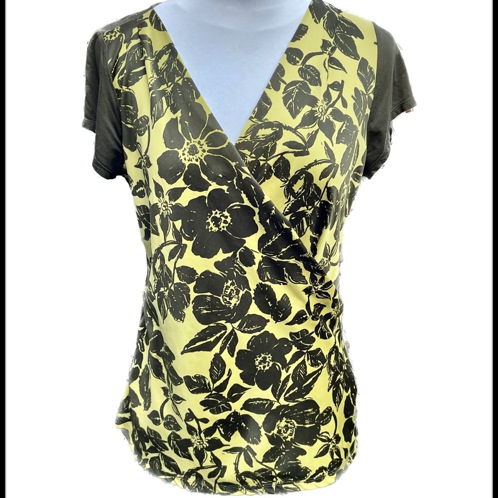 The Limited Multimedia Faux Wrap Top Size Medium